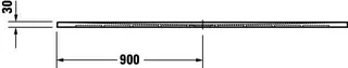 Duravit Sustano Duschwanne R.Ek 1800x900x30 Mineralguss,Weiß Matt – Bild 5