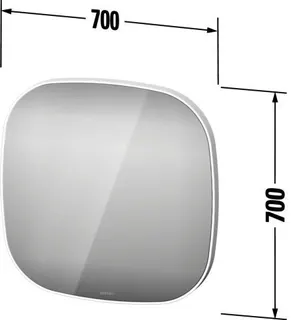 Duravit Spiegel Zencha 50x500x500mm 220-240V mit Spiegelheiz. EEK C – Bild 2