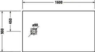 Duravit Sustano Duschwanne R.Ek 1600x900x30 Mineralguss,Weiß – Bild 5