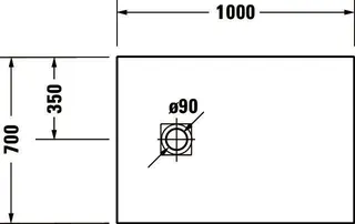 Duravit Sustano Duschwanne R.Ek 1000x700x30 Mineralguss,Weiß – Bild 5