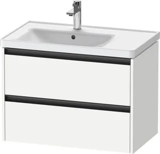 DU WTU wandh. K2, 2 Schubk., Becken L. 549x784x455, Weiß Matt