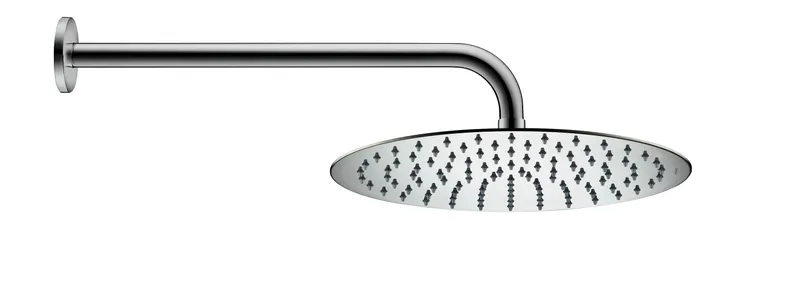Duravit Brausearm L 410mm, Wandmontage Rosette Rund, Chrom HG