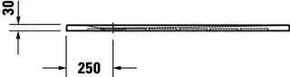 Duravit Sustano Duschwanne R.Ek 1200x1000x30 Mineralguss,Weiß Matt – Bild 4