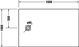 Duravit Sustano Duschwanne R.Ek 1600x1000x30 Mineralguss,Weiß – Bild 5