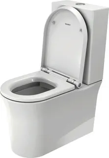 Duravit SWC Kombi White Tulip, 650mm, Weiß rimless, Tiefspüler, HYG – Bild 5