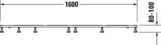 Duravit Fußgestell für Stonetto Duschwanne 1600x900mm – Bild 3