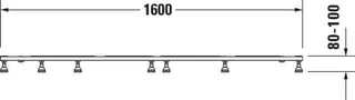 Duravit Fußgestell für Stonetto Duschwanne 1600x900mm – Bild 5