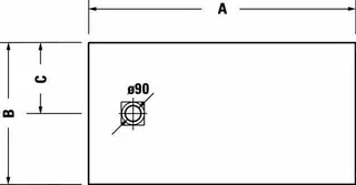 Duravit Sustano Duschwanne R.Ek 1400x800x30 Mineralguss,Dunkelgrau Matt – Bild 3