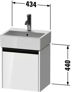 Duravit WTU wandh. Ketho 2, 1 Tür, TA l. 440x434x338mm, Graphit Matt – Bild 2