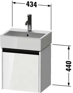 Duravit WTU wandh. Ketho 2, 1 Tür, TA l. 440x434x338mm, Graphit Matt – Bild 3