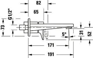 Duravit Tulum by Starck Einh.-Waschtisch-Mischer UP ohne Zugstange, Chrom HG – Bild 4