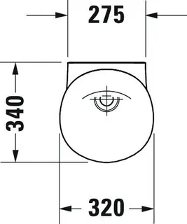 Duravit Urinal White Tulip m.Spüldüse weiß, rimless,ZL v.hi.,Bef.inkl. – Bild 5