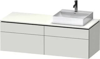 Duravit Konsolen-WTU wandhängend L-Cube 550x1 400x482mm Weiß Matt 2 Auszüge 2 Schubk