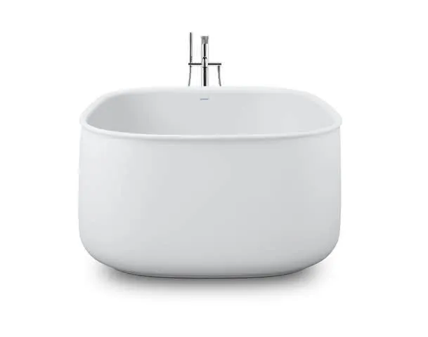 Duravit Zencha Badewanne Quadr 1250x1250, Freist. Mineral,Nahtl.VK, Rückensch.umlauf.,Weiß
