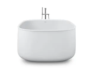 DU Zencha BW Quadr 1250x1250, Freist. Mineral,Nahtl.VK, Rückensch.umlauf.,Weiß