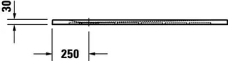 Duravit Sustano Duschwanne R.Ek 1200x1000x30 Mineralguss,Cream Matt – Bild 4