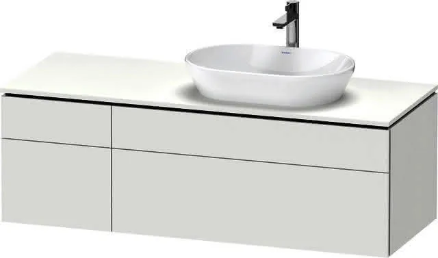 Duravit Konsolen-WTU wandhängend L-Cube 550x1 400x482mm Weiß Matt 2 Ausz 2 Schubk