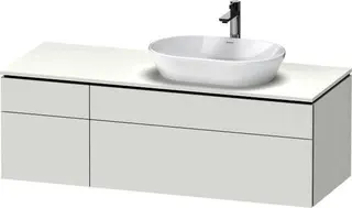 Duravit Konsolen-WTU wandhängend L-Cube 550x1 400x482mm Weiß Matt 2 Ausz 2 Schubk