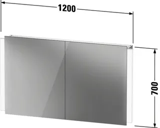 Duravit Spiegelschrank Ketho.2 157x1200x700mm 220-240V EEK C 2 Türen LKZ0 – Bild 3
