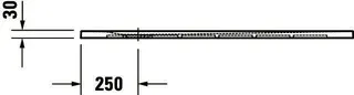 Duravit Sustano Duschwanne R.Ek 1200x800x30 Mineralguss,Dunkelgrau Matt – Bild 5