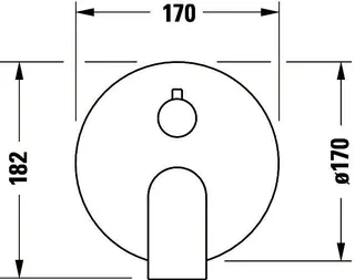Duravit Tulum by Starck Einh.-Brausemisch. UP Keramikmischsyst. Umstellvent. Chrom HG – Bild 3