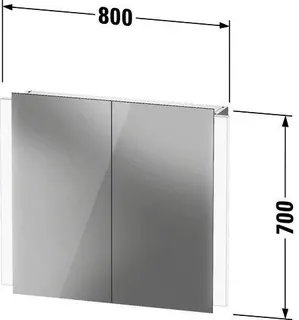 Duravit Spiegelschrank Ketho.2 157x800x700mm 220-240V EEK C 2 Türen LKZ0 – Bild 3