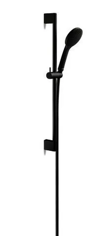 Duravit Brauseset 700m, Handbrause 1-Jet Rain, Brauseschlauch1600, Schwarz