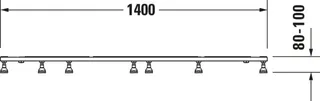 Duravit Fußgestell für Stonetto Duschwanne 1400x900mm – Bild 2