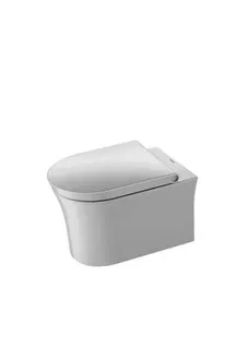 Duravit WWC 540mm White Tulip, HygieneFlush weiß,rimless,TS, Durafix inkl., HYG – Bild 2