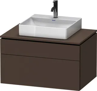 Duravit Konsolen-WTU wandhängend L-Cube 550x8 00x482mm Basalt Matt 1 Ausz. 1 Schubk.