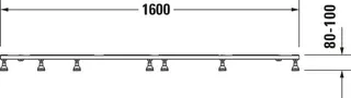 Duravit Fußgestell für Stonetto Duschwanne 1600x1000mm – Bild 4