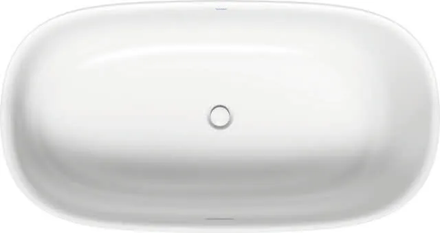Duravit Zencha Badewanne Oval 1600x850,Freistehend Mineral,Nahtl.VK, Rückens.1 Kopfs.,Weiß