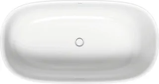Duravit Zencha Badewanne Oval 1600x850,Freistehend Mineral,Nahtl.VK, Rückens.1 Kopfs.,Weiß