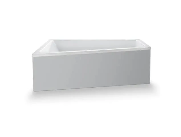 Duravit No.1 Badewanne 1600x850,Einbauvers.,Trapezf. Rückenschr.1 Pos.L, Weiß