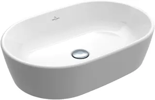 Villeroy & Boch Aufsatzwaschbecken Architectura 600x 400mm Oval o. ÜL. Weiß Alpin CeramicPlus