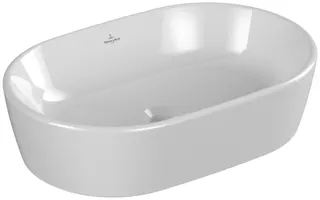 Villeroy & Boch Aufsatzwaschbecken Architectura 600x 400mm Oval o. ÜL. Weiß Alpin CeramicPlus – Bild 3