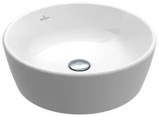 Villeroy & Boch Aufsatzwaschbecken Architectura 450x 450mm Rund m. ÜL. Weiß Alpin CeramicPlus – Bild 2