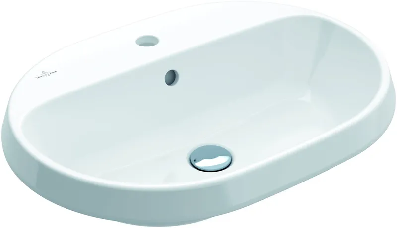 Villeroy & Boch EinbWT Architectura 600x450mm ov 1HL. m ÜL Unterseite nicht glasiert weAlpinc+