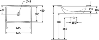Villeroy & Boch UnterbauWT Loop&Friends 4A5800 615x380mm re-eckig m ÜL AS gl weAlpin – Bild 5