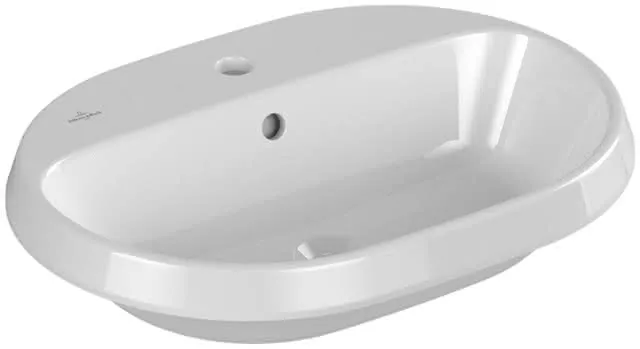 Villeroy & Boch EinbWT Architectura 600x450mm ov 1HL. m ÜL Unterseite nicht glasiert weAlpin