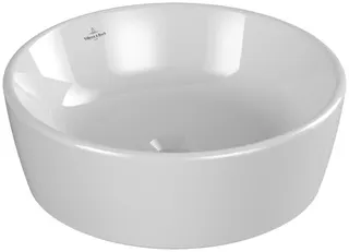 Villeroy & Boch Aufsatzwaschbecken Architectura 450x 450mm Rund m. ÜL. Weiß Alpin CeramicPlus – Bild 3