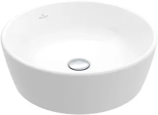 Villeroy & Boch Aufsatzwaschbecken Architectura 450x 450mm Rund o. ÜL. Weiß Alpin CeramicPlus