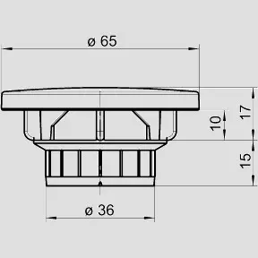 SANIT Ventilplatte für Ablaufgarnitur INEO FLUX, weiß – Bild 2