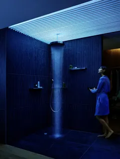 Hansgrohe Fertigset für 2 Verbraucher RainPad schwarz/chrom – Bild 4
