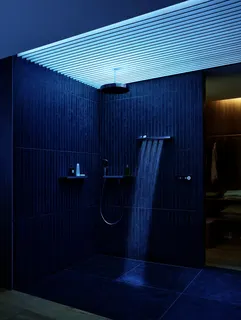 Hansgrohe Fertigset für 2 Verbraucher RainPad schwarz/chrom – Bild 5