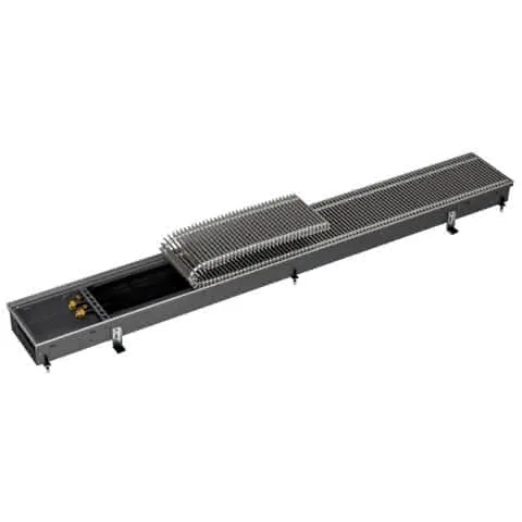 Kampmann Unterflurkonvektor Katherm NK137 092/137/1600 R-Rost alu. natur elox.