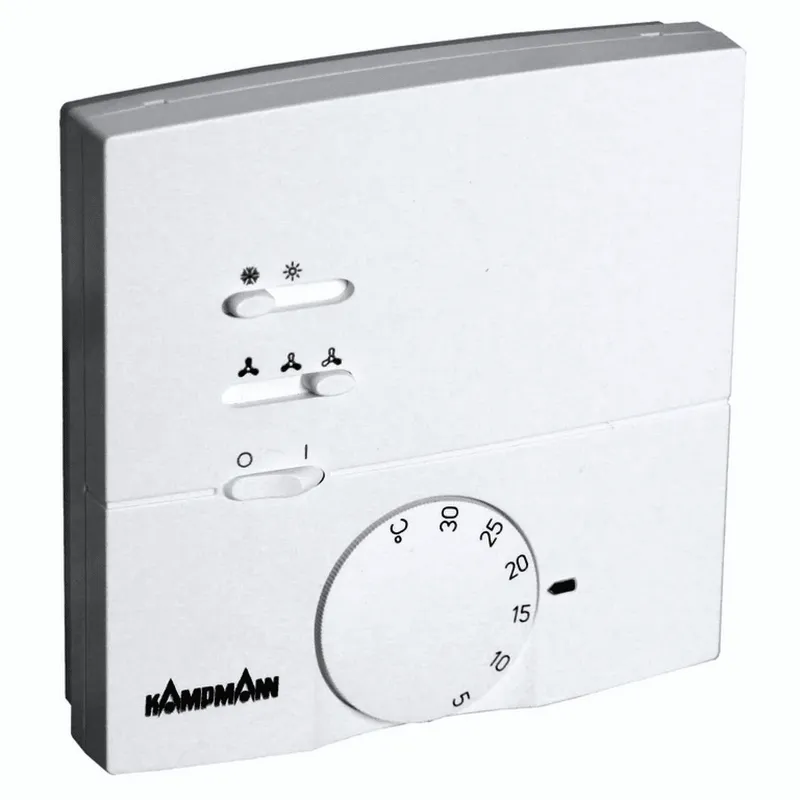 Kampmann Raumthermostat m. 3-Stufenschalter Typ 148916 und automatischer Umschaltung