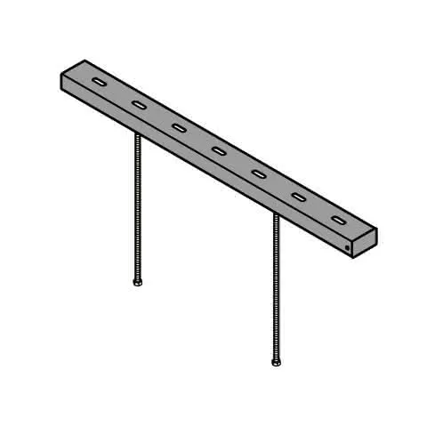 Kampmann Deckenkonsole Typ 100995 RAL9016 Ausf. horizontal (1 Satz = 2 Stück)