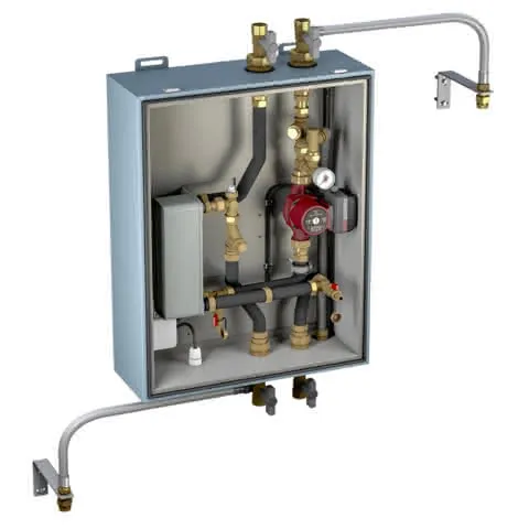 Kampmann Hydraulikbox 12 kW zur Trennung Primär/Sekundär im isol.Gehäuse, KaClima
