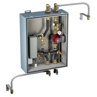 KM Hydraulikbox 12 kW zur Trennung Primär/Sekundär im isol.Gehäuse, KaClima